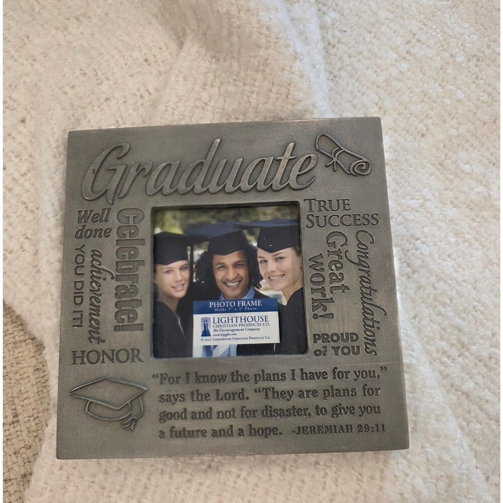 Graduation frame with tags